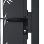 vidaXL Gartentor Anthrazit 105x180 cm Stahl Bambus-Design vidaXL Gartentor Anthrazit 105x180 cm Stahl Bambus-Design