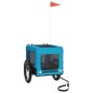 vidaXL Fahrradanhänger Hunde Blau und Schwarz Oxford-Gewebe & Eisen vidaXL Fahrradanhänger Hunde Blau und Schwarz Oxford-Gewebe & Eisen