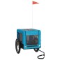 vidaXL Fahrradanhänger Hunde Blau und Schwarz Oxford-Gewebe & Eisen vidaXL Fahrradanhänger Hunde Blau und Schwarz Oxford-Gewebe & Eisen