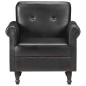 vidaXL Sessel Schwarz Echtleder vidaXL Sessel Schwarz Echtleder