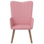 vidaXL Relaxsessel Rosa Samt vidaXL Relaxsessel Rosa Samt
