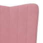 vidaXL Relaxsessel Rosa Samt vidaXL Relaxsessel Rosa Samt