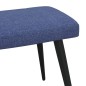 vidaXL Relaxsessel mit Hocker Blau Stoff vidaXL Relaxsessel mit Hocker Blau Stoff