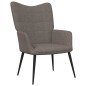 vidaXL Relaxsessel mit Hocker Taupe Stoff vidaXL Relaxsessel mit Hocker Taupe Stoff