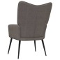 vidaXL Relaxsessel mit Hocker Taupe Stoff vidaXL Relaxsessel mit Hocker Taupe Stoff