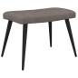 vidaXL Relaxsessel mit Hocker Taupe Stoff vidaXL Relaxsessel mit Hocker Taupe Stoff