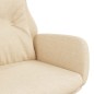 vidaXL Relaxsessel Creme Stoff vidaXL Relaxsessel Creme Stoff