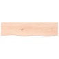 vidaXL Wandregal 80x20x2 cm Massivholz Eiche Unbehandelt vidaXL Wandregal 80x20x2 cm Massivholz Eiche Unbehandelt