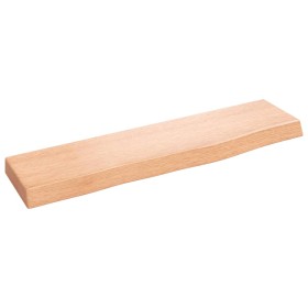vidaXL Wandregal Hellbraun 40x10x2 cm Massivholz Eiche Behandelt