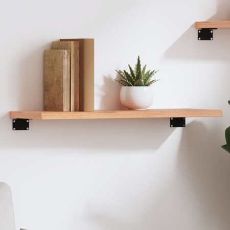 vidaXL Wandregal Hellbraun 60x20x2 cm Massivholz Eiche Behandelt