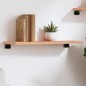 vidaXL Wandregal Hellbraun 60x20x2 cm Massivholz Eiche Behandelt vidaXL Wandregal Hellbraun 60x20x2 cm Massivholz Eiche Behandelt