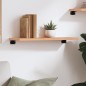 vidaXL Wandregal Hellbraun 60x20x2 cm Massivholz Eiche Behandelt vidaXL Wandregal Hellbraun 60x20x2 cm Massivholz Eiche Behandelt