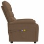 Massagesessel Elektrisch Braun Stoff