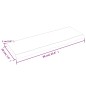 vidaXL Wandregal Hellbraun 60x20x2 cm Massivholz Eiche Behandelt vidaXL Wandregal Hellbraun 60x20x2 cm Massivholz Eiche Behandelt