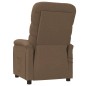Massagesessel Elektrisch Braun Stoff