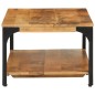 vidaXL Couchtisch mit Ablage 100x55x38 cm Massivholz Mango und Stahl vidaXL Couchtisch mit Ablage 100x55x38 cm Massivholz Mango und Stahl