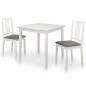 vidaXL 3-tlg. Essgruppe MDF Weiß vidaXL 3-tlg. Essgruppe MDF Weiß