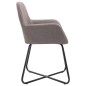 vidaXL Esszimmerstühle 4 Stk. Taupe Stoff vidaXL Esszimmerstühle 4 Stk. Taupe Stoff