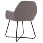vidaXL Esszimmerstühle 4 Stk. Taupe Stoff vidaXL Esszimmerstühle 4 Stk. Taupe Stoff