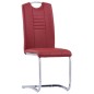 vidaXL Freischwinger 6 Stk. Rot Kunstleder vidaXL Freischwinger 6 Stk. Rot Kunstleder