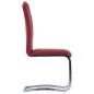 vidaXL Freischwinger 6 Stk. Rot Kunstleder vidaXL Freischwinger 6 Stk. Rot Kunstleder