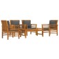vidaXL 5-tlg. Garten-Lounge-Set mit Kissen Massivholz Akazie vidaXL 5-tlg. Garten-Lounge-Set mit Kissen Massivholz Akazie