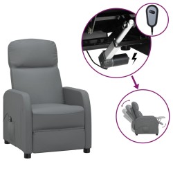 Relaxsessel Elektrisch Anthrazit Kunstleder