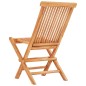 vidaXL 3-tlg. Bistroset mit Weinroten Kissen Massivholz Teak vidaXL 3-tlg. Bistroset mit Weinroten Kissen Massivholz Teak