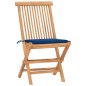 vidaXL 3-tlg. Garten-Essgruppe mit Kissen Klappbar Massivholz Teak vidaXL 3-tlg. Garten-Essgruppe mit Kissen Klappbar Massivholz Teak
