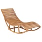 vidaXL Schaukelliege mit Auflage Massivholz Teak vidaXL Schaukelliege mit Auflage Massivholz Teak