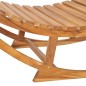 vidaXL Schaukelliege mit Auflage Massivholz Teak vidaXL Schaukelliege mit Auflage Massivholz Teak