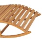vidaXL Schaukelliege mit Auflage Massivholz Teak vidaXL Schaukelliege mit Auflage Massivholz Teak