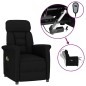 Massagesessel Elektrisch Schwarz Wildleder-Optik Massagesessel Elektrisch Schwarz Wildleder-Optik