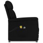 Massagesessel Elektrisch Schwarz Wildleder-Optik Massagesessel Elektrisch Schwarz Wildleder-Optik