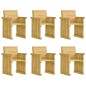 vidaXL 7-tlg. Garten-Essgruppe mit Kissen Imprägniertes Kiefernholz vidaXL 7-tlg. Garten-Essgruppe mit Kissen Imprägniertes Kiefernholz