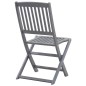 vidaXL Klappbare Gartenstühle 6 Stk. mit Sitzkissen Massivholz Akazie vidaXL Klappbare Gartenstühle 6 Stk. mit Sitzkissen Massivholz Akazie