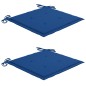 vidaXL Klappbare Gartenstühle 2 Stk. mit Sitzkissen Massivholz Akazie vidaXL Klappbare Gartenstühle 2 Stk. mit Sitzkissen Massivholz Akazie