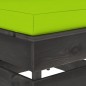 vidaXL Modulare Ottomane mit Kissen Grau Imprägniertes Holz vidaXL Modulare Ottomane mit Kissen Grau Imprägniertes Holz