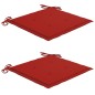 vidaXL Klappbare Gartenstühle 2 Stk. mit Kissen Bambus vidaXL Klappbare Gartenstühle 2 Stk. mit Kissen Bambus