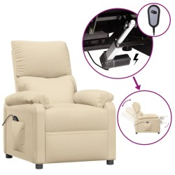 Relaxsessel Elektrisch Creme Stoff
