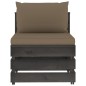 vidaXL 3-tlg. Garten-Lounge-Set mit Kissen Grau Imprägniertes Holz vidaXL 3-tlg. Garten-Lounge-Set mit Kissen Grau Imprägniertes Holz