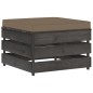 vidaXL 3-tlg. Garten-Lounge-Set mit Kissen Grau Imprägniertes Holz vidaXL 3-tlg. Garten-Lounge-Set mit Kissen Grau Imprägniertes Holz