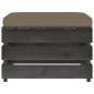 vidaXL 3-tlg. Garten-Lounge-Set mit Kissen Grau Imprägniertes Holz vidaXL 3-tlg. Garten-Lounge-Set mit Kissen Grau Imprägniertes Holz