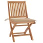 vidaXL Klappbare Gartenstühle mit Kissen 4 Stk. Massivholz Teak vidaXL Klappbare Gartenstühle mit Kissen 4 Stk. Massivholz Teak