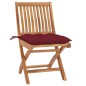 vidaXL Klappbare Gartenstühle mit Kissen 4 Stk. Massivholz Teak vidaXL Klappbare Gartenstühle mit Kissen 4 Stk. Massivholz Teak