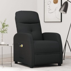Massagesessel Elektrisch Schwarz Stoff