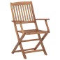 vidaXL Klappbare Gartenstühle 6 Stk. mit Kissen Massivholz Akazie vidaXL Klappbare Gartenstühle 6 Stk. mit Kissen Massivholz Akazie