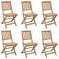vidaXL Klappbare Gartenstühle 6 Stk. mit Kissen Massivholz Akazie vidaXL Klappbare Gartenstühle 6 Stk. mit Kissen Massivholz Akazie