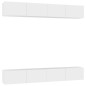 TV-Schränke 4 Stk. Weiß 100x30x30 cm Holzwerkstoff TV-Schränke 4 Stk. Weiß 100x30x30 cm Holzwerkstoff