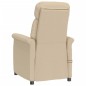 Massagesessel Elektrisch Creme Wildleder-Optik Massagesessel Elektrisch Creme Wildleder-Optik